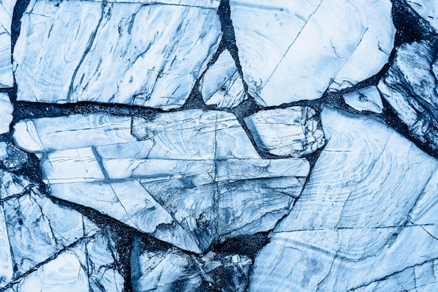 Free photo blue cracked rock textured