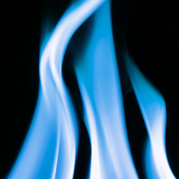 Free photo blue flame background, fire realistic dark image