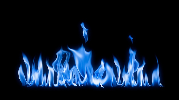 Free Photo blue flame desktop wallpaper, realistic fire image