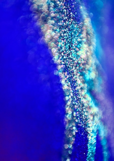 Free Photo blue glitter bokeh lights background