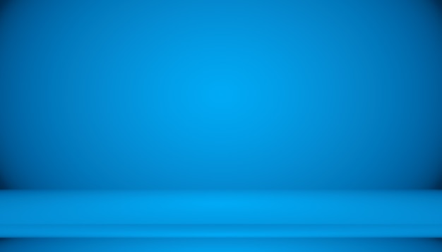 Free Photo blue gradient abstract background empty room with space for your text and picture.