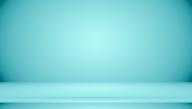 Free photo blue gradient abstract background empty room with space for your text and picture.