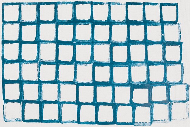 Blue grid pattern background handmade prints