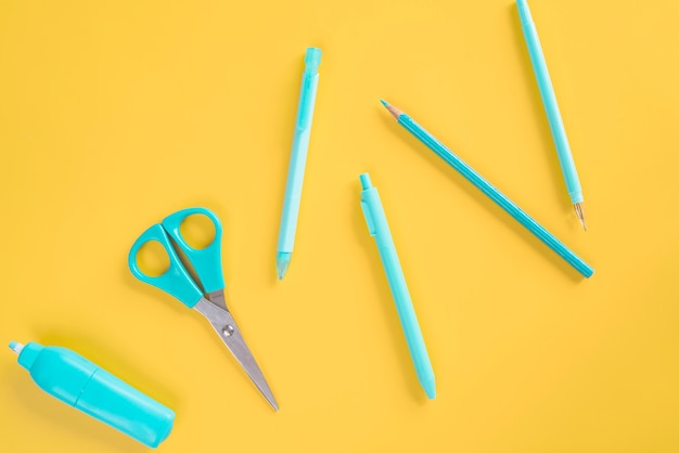 Blue indispensable stationery chaos