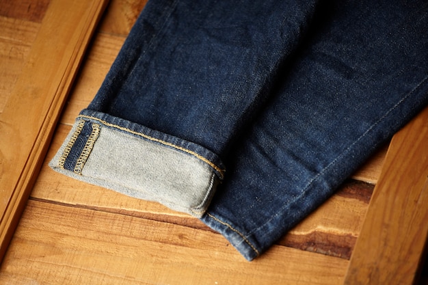 the blue jeans fabric details