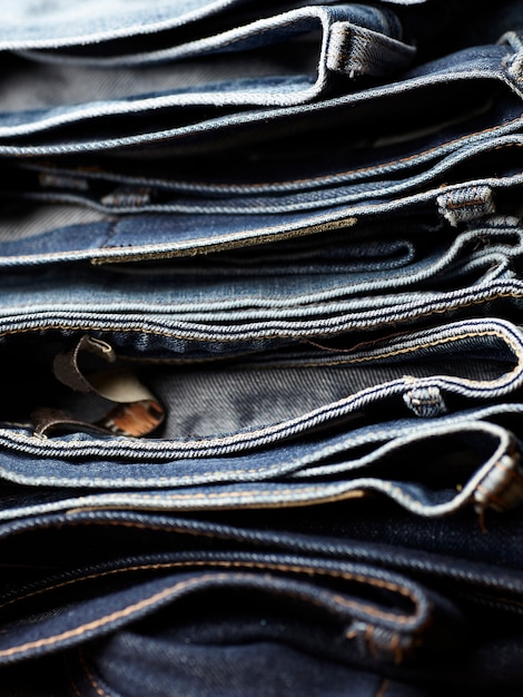 the blue jeans fabric details