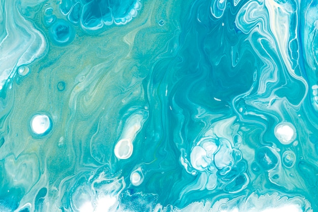 Blue liquid marble background DIY flowing texture experimental art