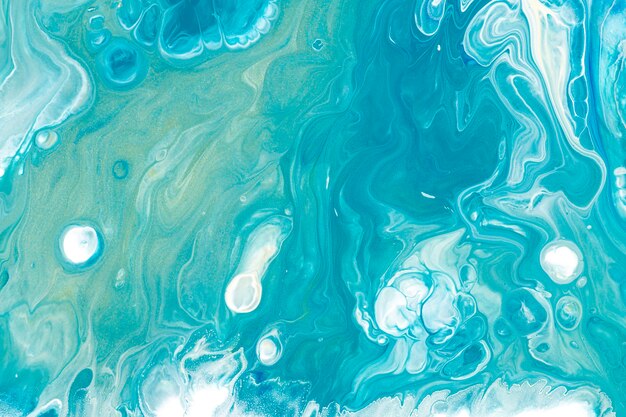 Blue liquid marble background DIY flowing texture experimental art