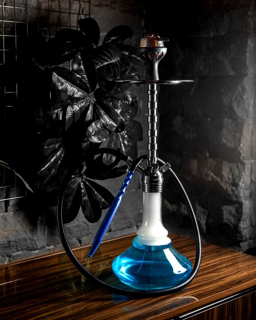 blue meduza hookah side view