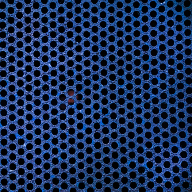 Free photo blue metal grid texture background