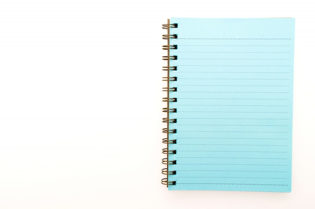 Blue notebook