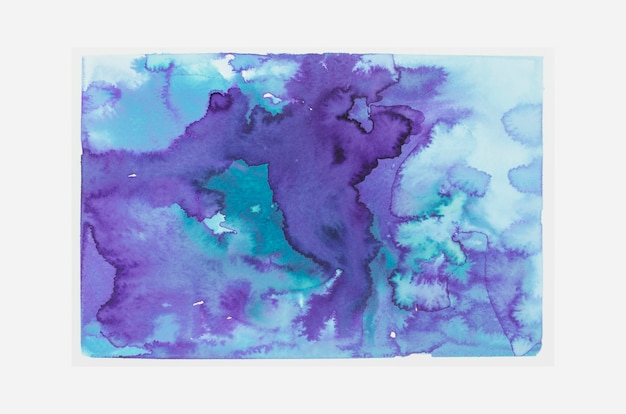 Free photo blue and purple watercolor stain background