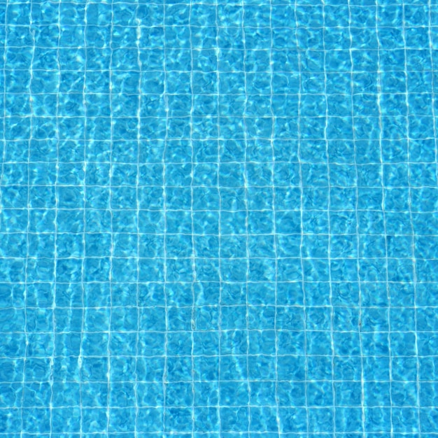 Blue rippled water background in swimming pool