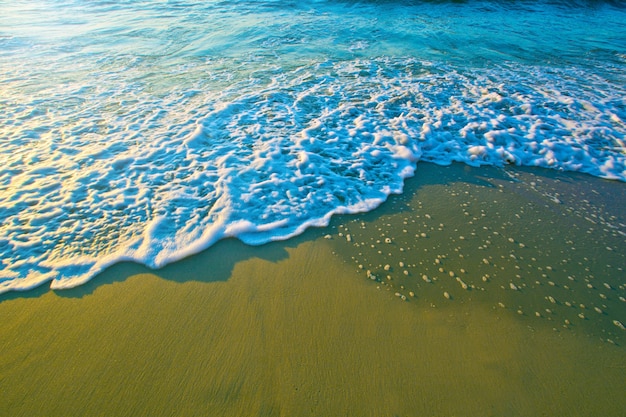 Free Photo blue sea waves on sand.