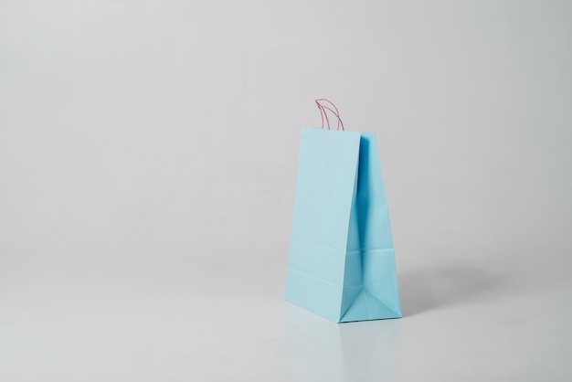 Free Photo blue shopping bag