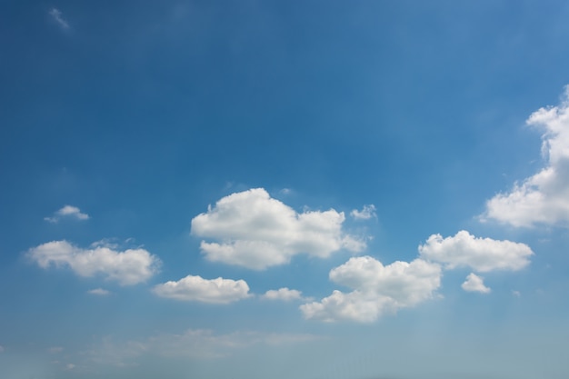 blue sky with cloud closeup