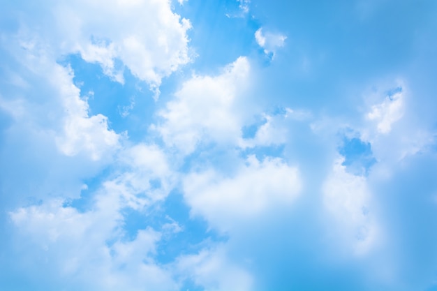 Blue sky with clouds