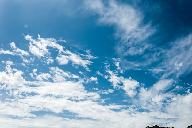 blue sky with clouds