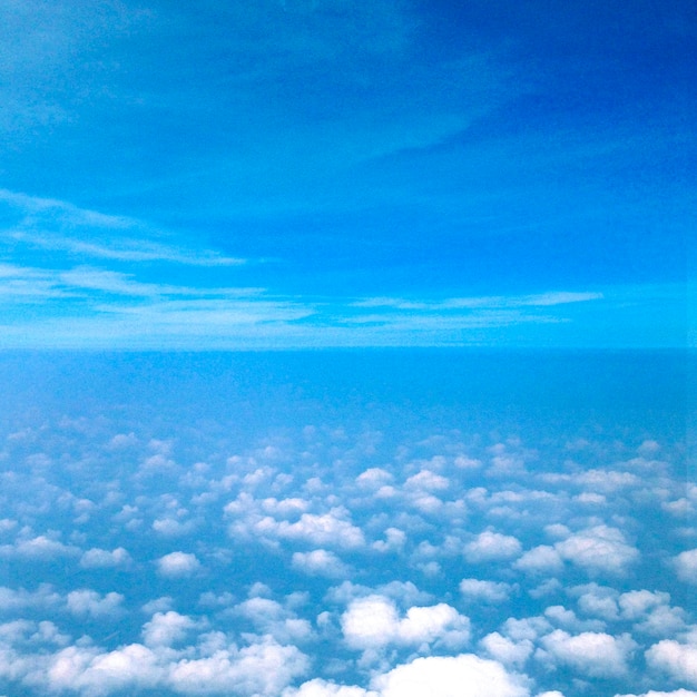 Blue sky with clouds