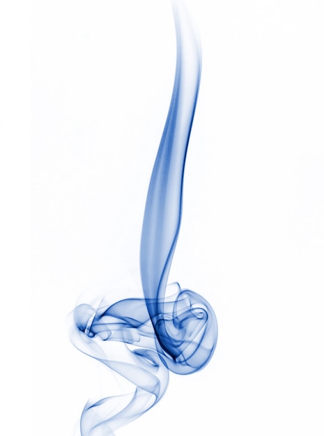 Free photo blue smoke collection on white background