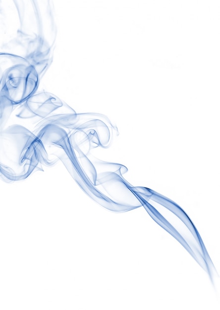 Free photo blue smoke collection on white background