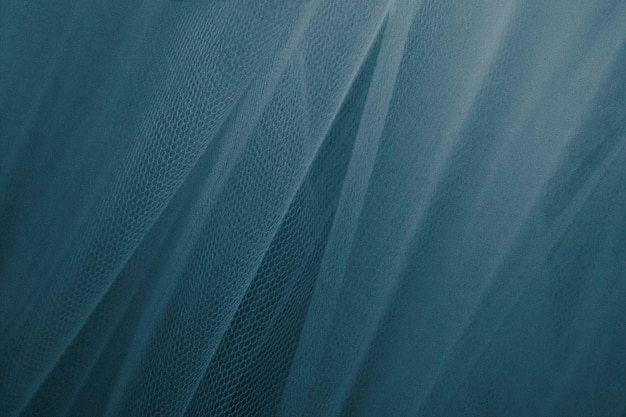 Free photo blue tulle drapery textured