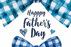 Free photo blue watercolor illustration background for fathers day