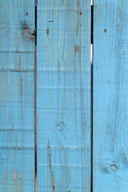 Free Photo blue wooden fence texture background