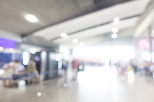 Blurred airport hall