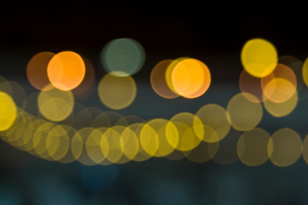 Blurred city lights