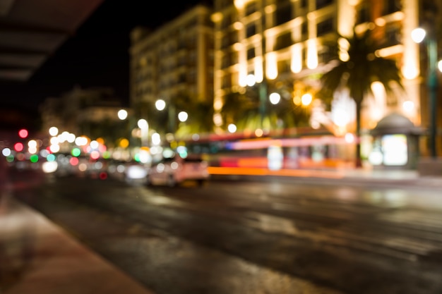 Free Photo blurred city lights