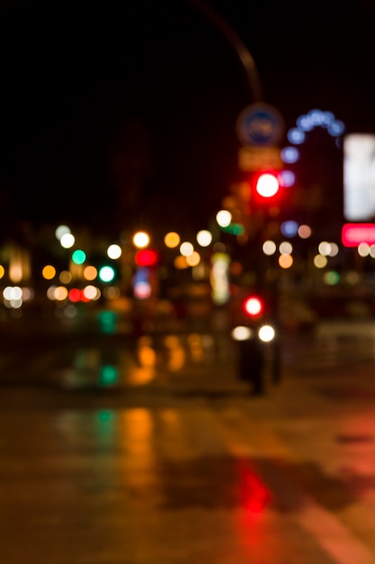 Free Photo blurred city lights