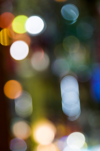 Free Photo blurred city lights