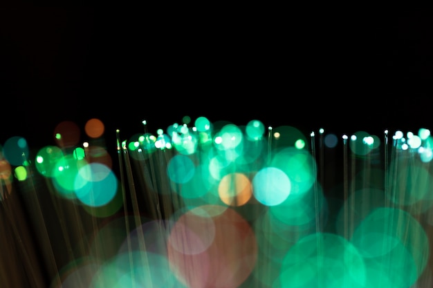 Free photo blurred green spots with copy space