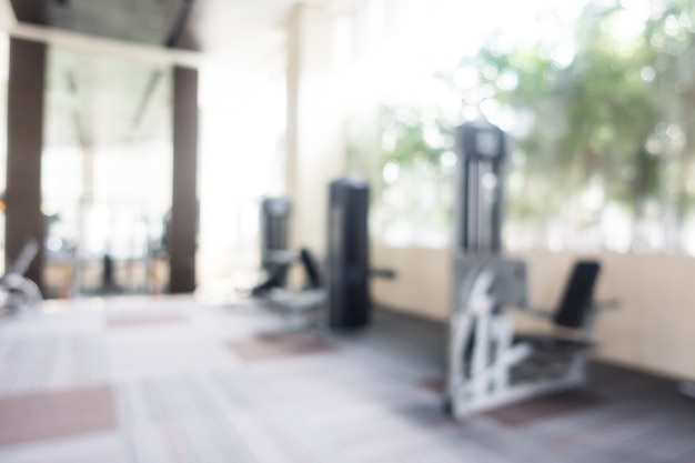 Free photo blurred gym machines