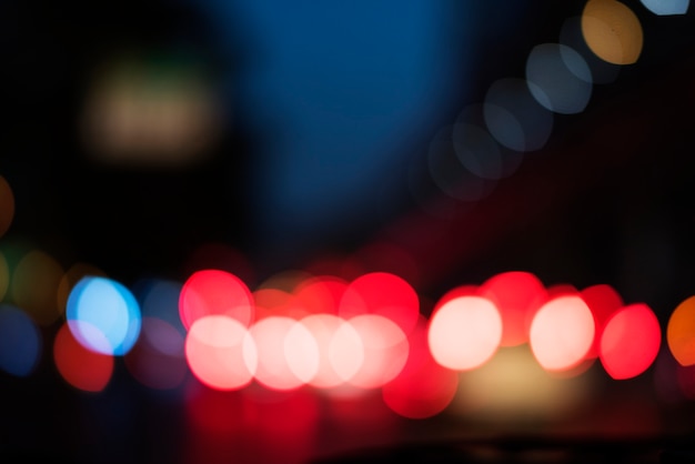 Free photo blurred light abstract nightlife