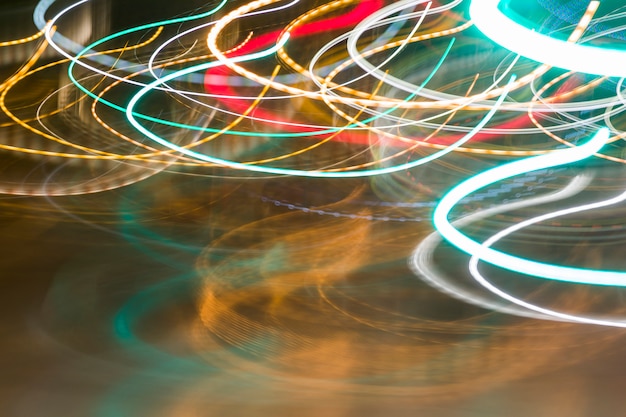 Free photo blurred night lights