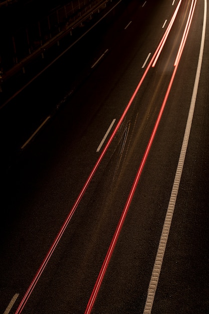 Free photo blurred nightlights in the city