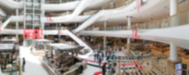 Free Photo blurred shopping mall