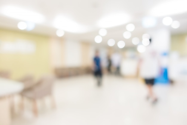 Free Photo blurred view of people in a waiting room