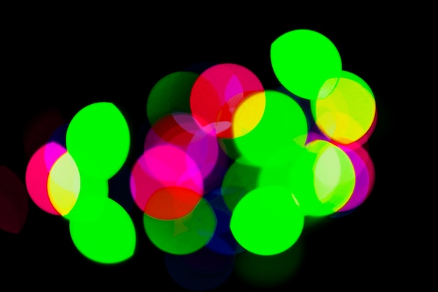 Free Photo blurry neon lights background