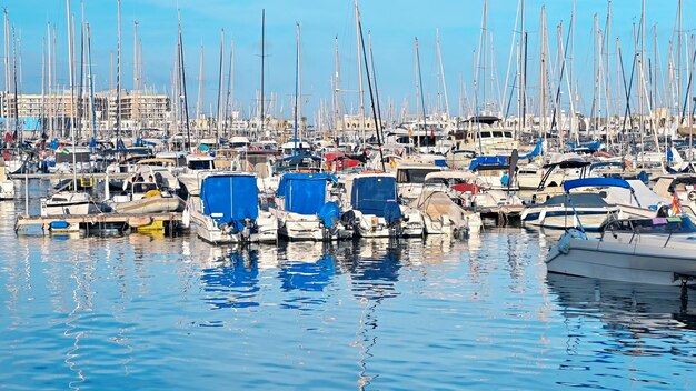 Boats in Port of Alicante