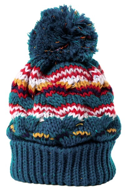 Free photo bobble hat isolated against a white background