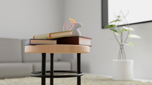 Free Photo books and mouse on table still life