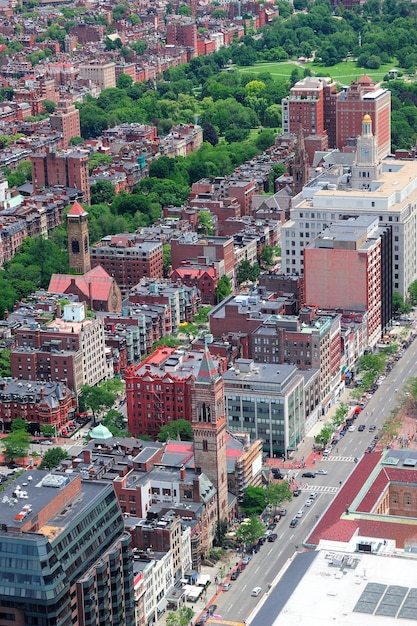 Boston aerial view