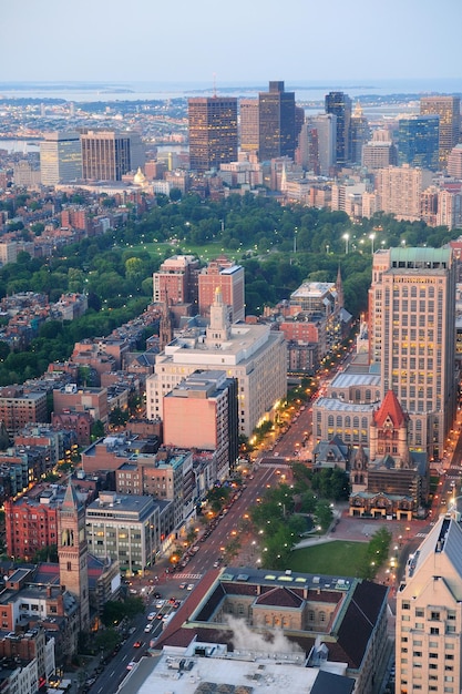 Boston aerial view