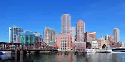 Free photo boston waterfront