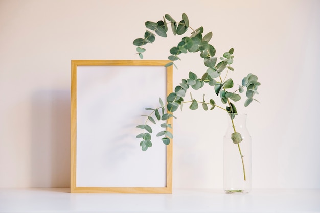 Free photo botanical branch and frame