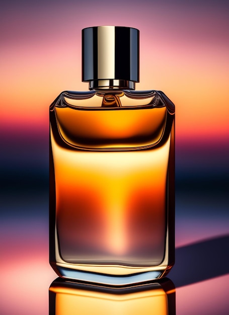 A bottle of perfume with the word perfume on it