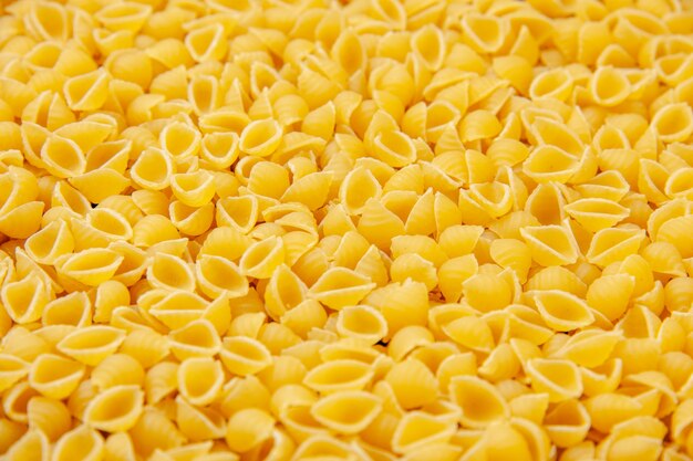 Bottom view conchiglie stock photo